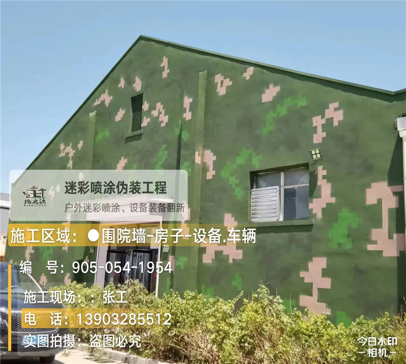 房山外墙数码迷彩漆施工报价清单(100㎡标准墙面测算)